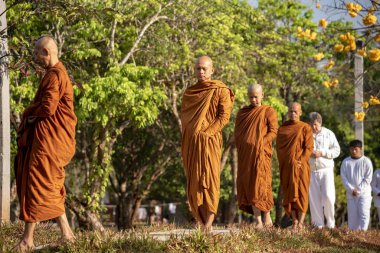 Vipassana manastırda. Tayland. Chiang Mai şehri. 15 Şubat 2019