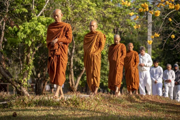 Vipassana Dans Monastère Thaïlande Chiang Mai Février 2019 — Photo