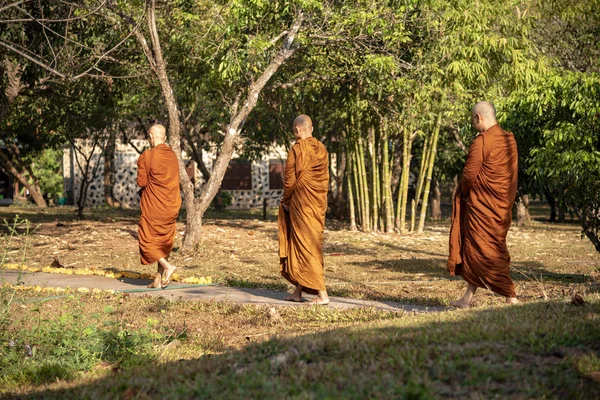 Vipassana Στο Μοναστήρι Ταϊλάνδη Στην Πόλη Τσιάνγκ Μάι Φεβρουαρίου 2019 — Φωτογραφία Αρχείου
