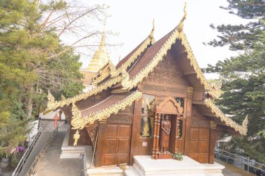 Temple Doi Suthep. Chang Şehri Mayıs. Tayland 29 Şubat 2020