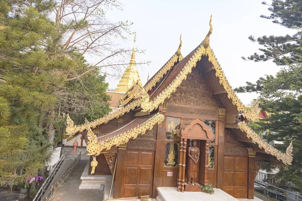Ναός Doi Suthep Τσανγκ Σίτι Μέι Ταϊλάνδη Φεβρουαρίου 2020 — Φωτογραφία Αρχείου