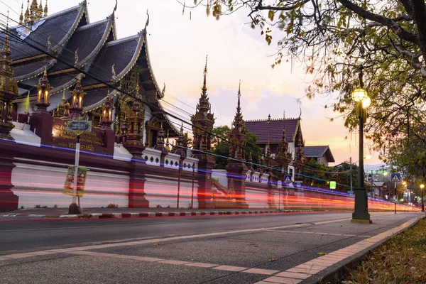 Soir Chiang Mai Thaïlande Mars 2020 — Photo