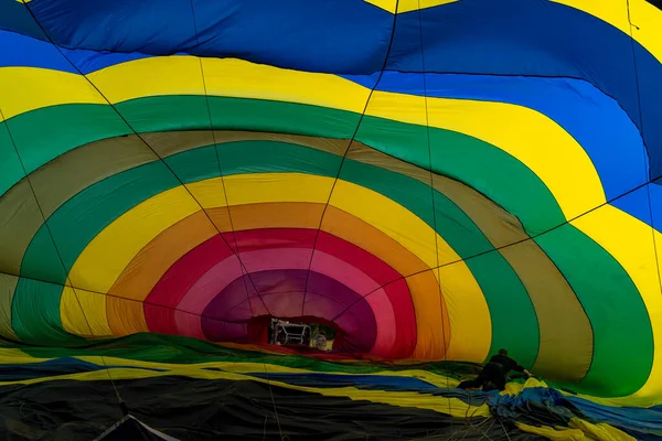 Volo Mongolfiera Volo Serale Sull Ucraina — Foto Stock