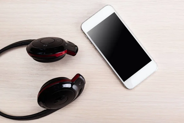 Auriculares para reproductor de música de audio — Foto de Stock