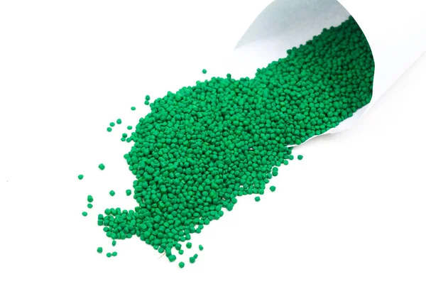 Pellets de polímero para moldeo por inyección — Foto de Stock