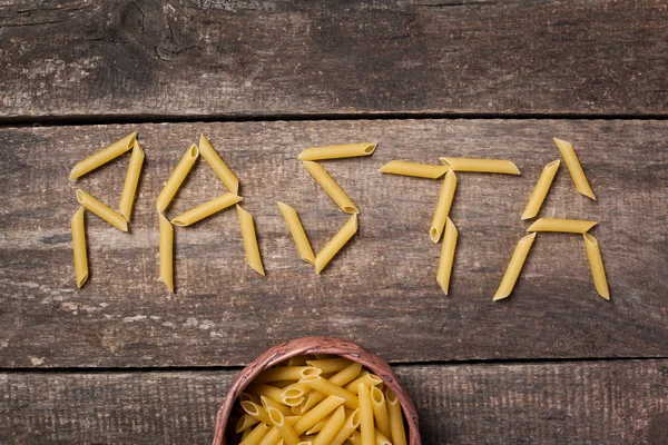 Buis vormige pasta — Stockfoto