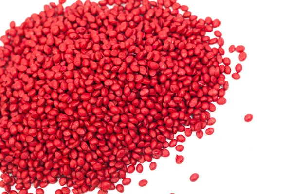 Bolas de polímero rojo — Foto de Stock