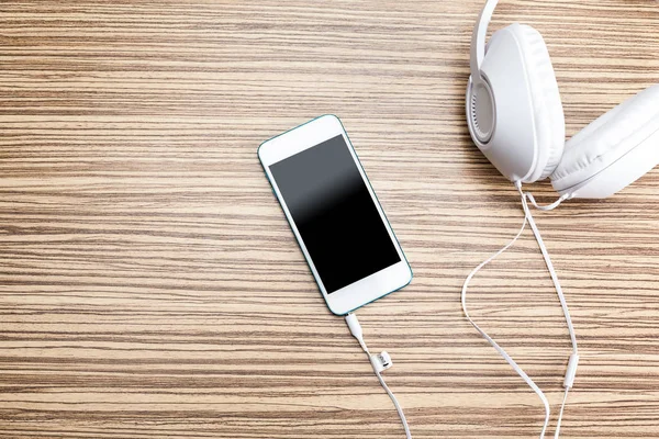 Audio muziek speler koptelefoon — Stockfoto