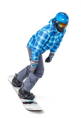 Spor snowboard ile adam