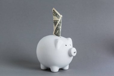 Huge savings in piggy bank clipart