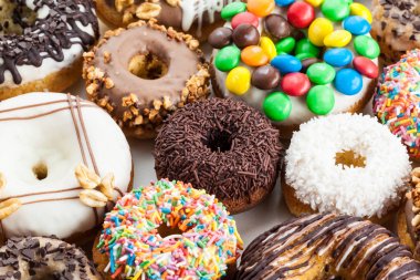 renkli donut seçimi