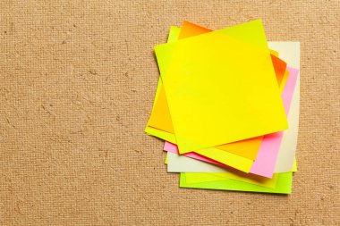 Boş etiket notlar kopya alanı ile