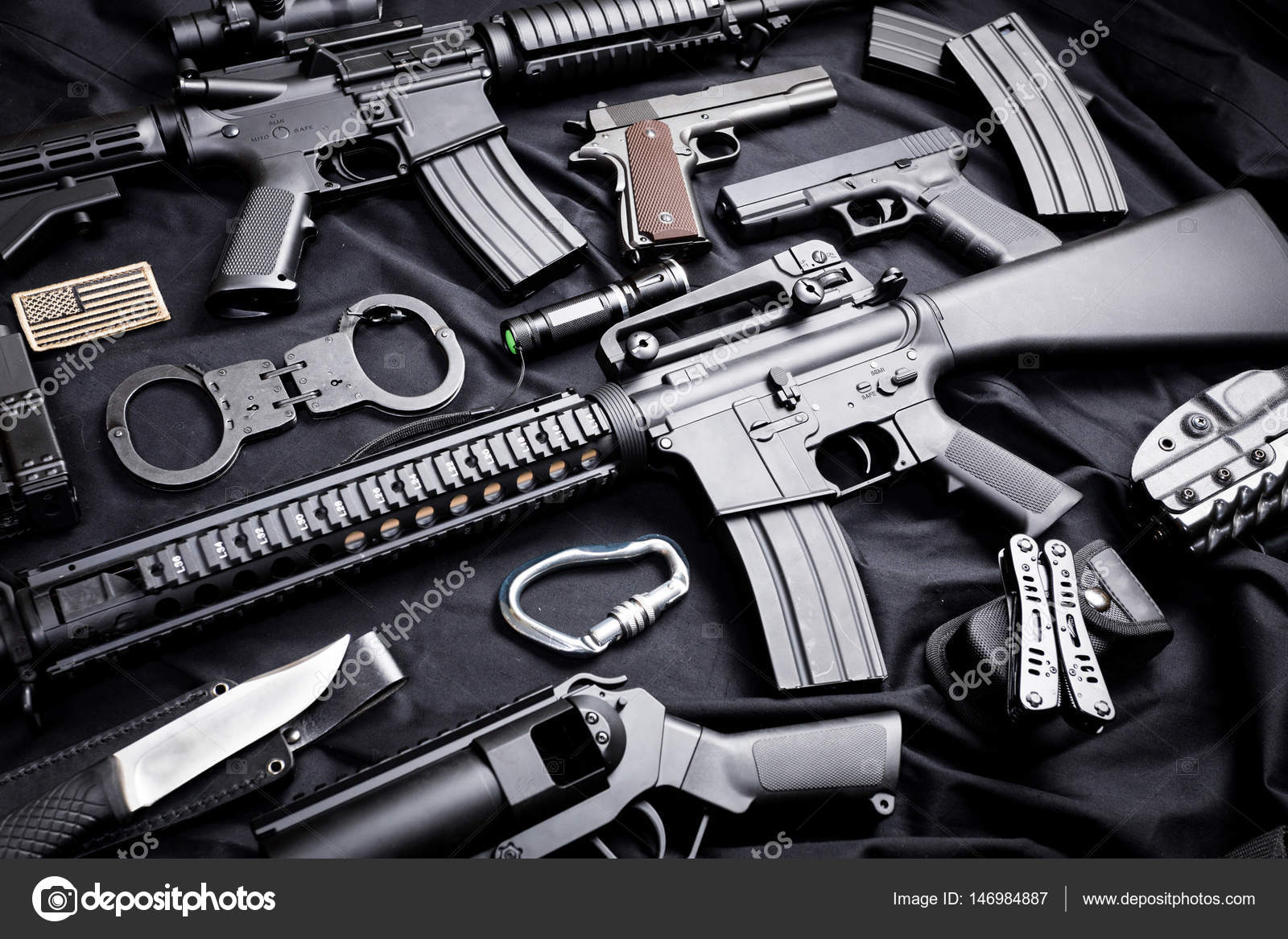 Weapon and military equipment Stock Photo by ©Fotofabrika 146984887