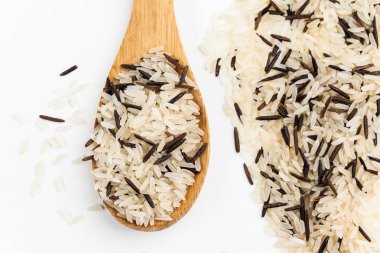 haşlanmış karışık kahverengi pirinç