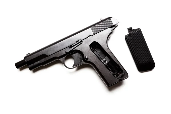 Чорний пістолет сучасних — стокове фото