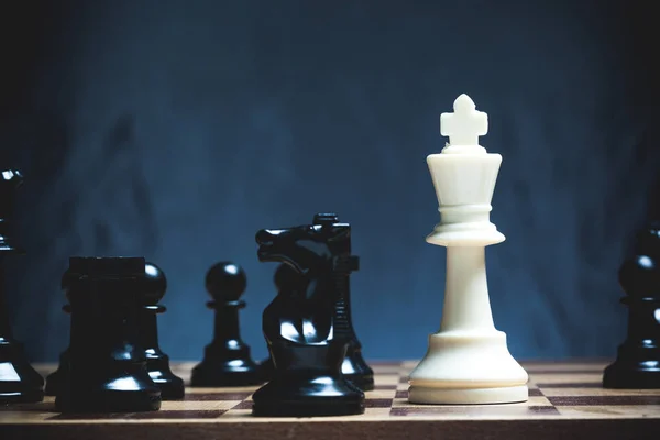 チェスは、チェス ボード上の数字します。 — ストック写真