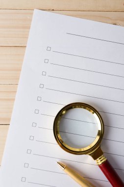 Boş olan büyüteç listelemek için