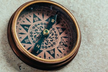 Vintage gezinti pusula 