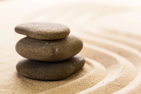 Zand tuin voor meditatie — Stockfoto