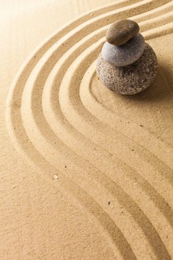 Meditasyon için kum Bahçesi 
