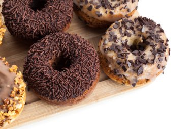 Çörek ahşap tahta üzerinde