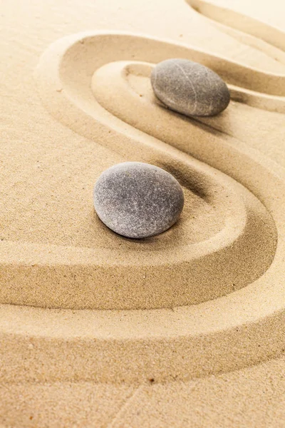 Sand garden for meditation — Stock Photo, Image