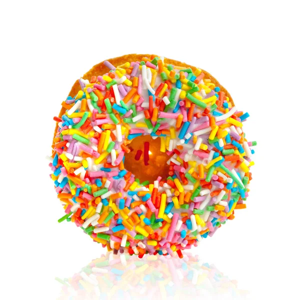 Свежий и сладкий пончик — стоковое фото