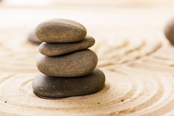 Zand tuin voor meditatie — Stockfoto