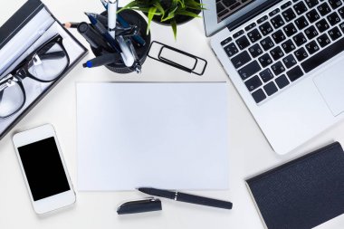 Beyaz ofis Resepsiyon Masası
