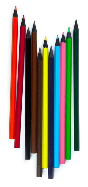 Wooden colored Pencils — Stock Photo, Image