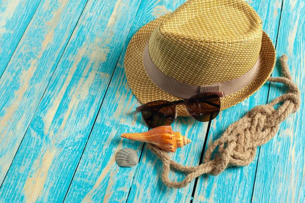 Summer Beach Accessories Close — Stock Photo, Image