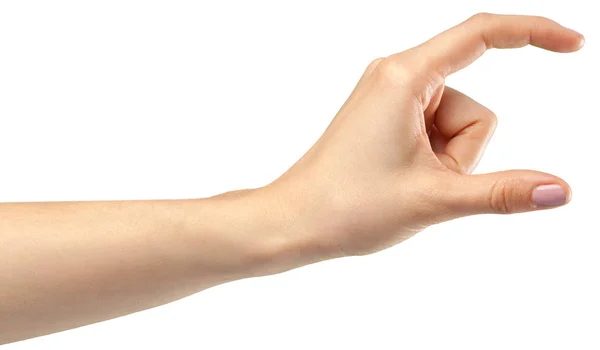 Beyaz arka plan üzerinde el jest