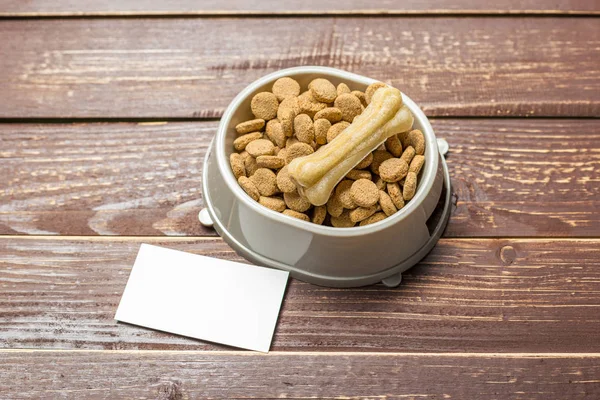 Dried food for dogs or cats.