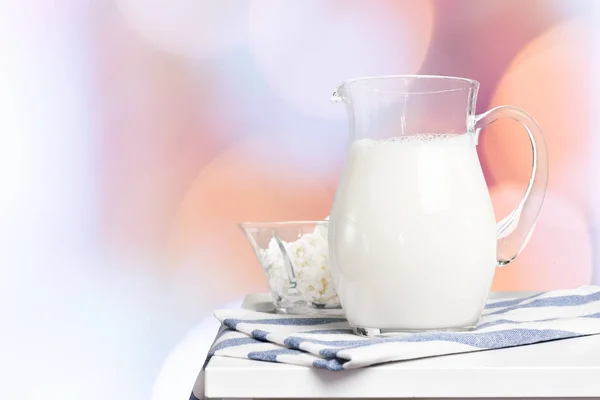 Pitcher Some Milk Close Shot — Stock Photo, Image