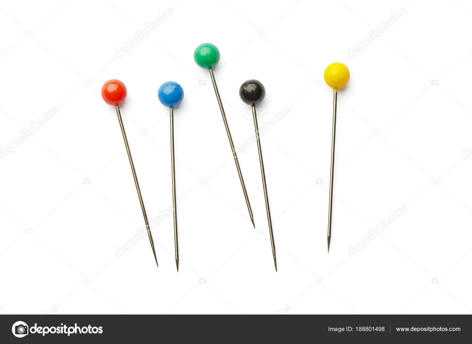 Push Pins Isolated White Background Stock Photo by ©Fotofabrika 188801498