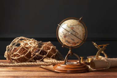 Vintage deniz natürmort, yakın .