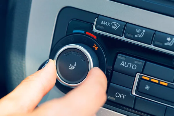 Unità Climatizzazione Nella Nuova Auto — Foto Stock