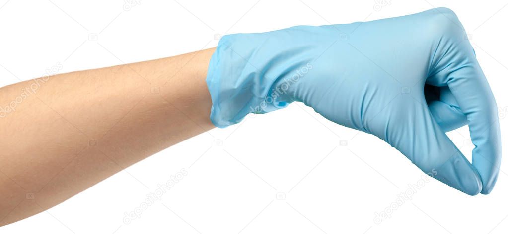 Close up of female doctor's hand
