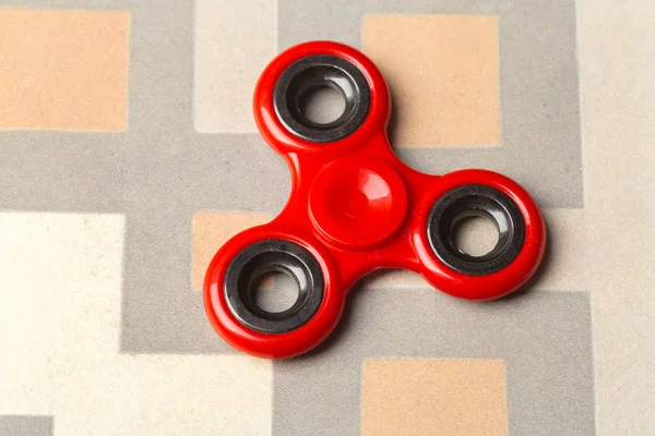 Fidget Spinner Stres Łagodzeniu Zabawka Tle Kamień — Zdjęcie stockowe