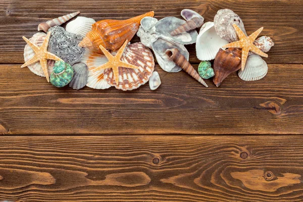 Beach Accessories Wooden Board — Stock Photo, Image