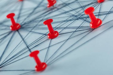 Pin kavramı ile ağ, yakın çekim