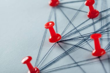 Pin kavramı ile ağ, yakın çekim