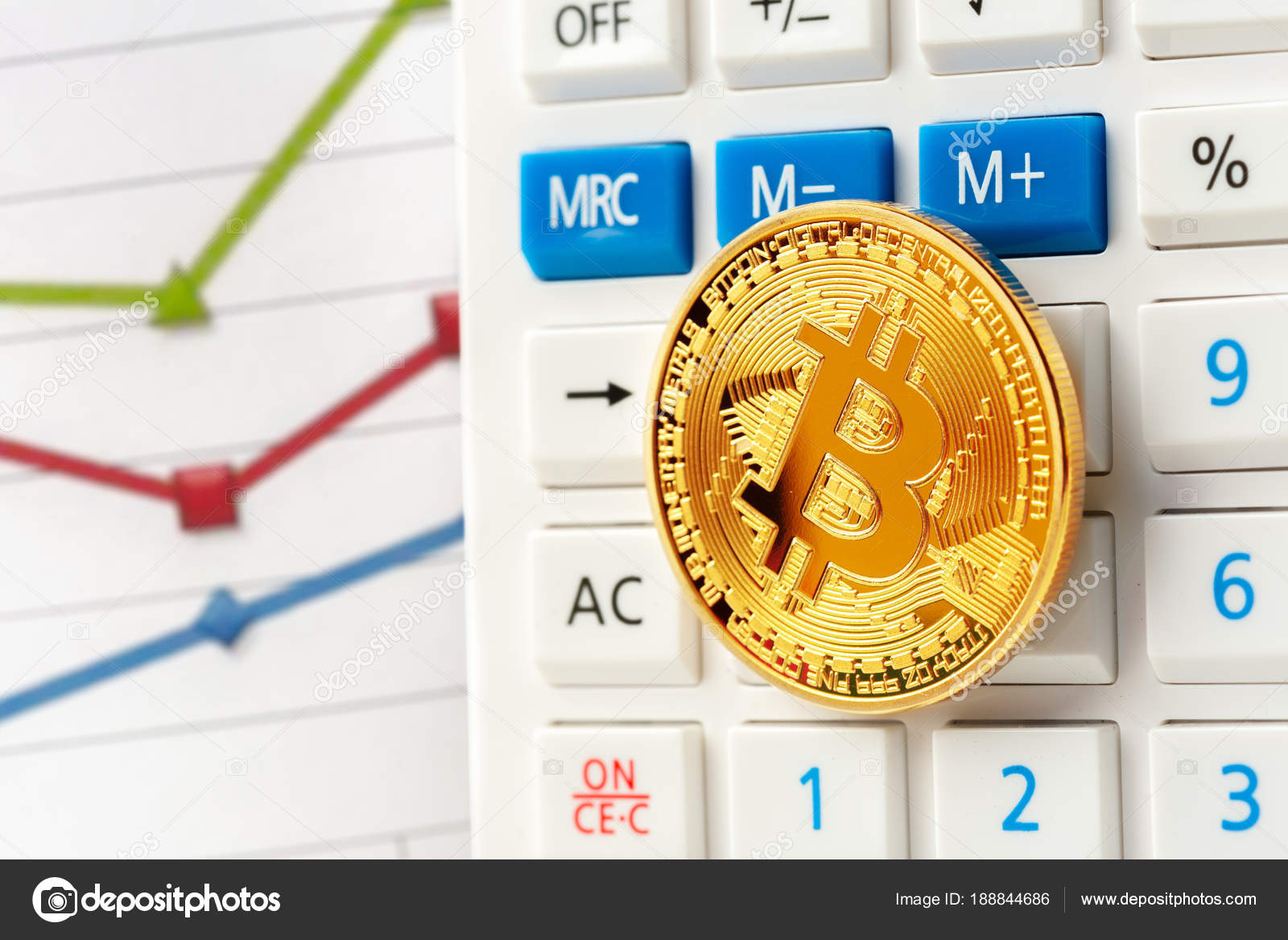 Bitcoin Coin Calculator Stock Editorial Photo © Fotofabrika 188844686