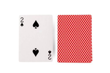 beyaz arkaplanda kart çalmak