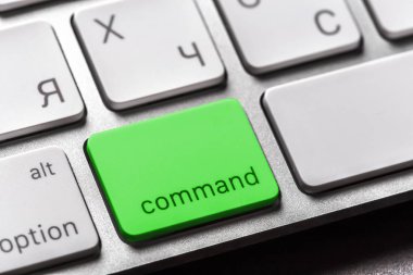 Klavye düğmesi yazıt ile yakın çekim