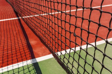 Tenis Tenis Kortu arka plan üzerinde net