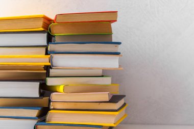 Masadaki bir yığın kitap.