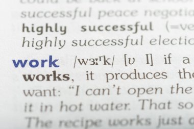 Kelimenin sözlük, görünümü kapatın