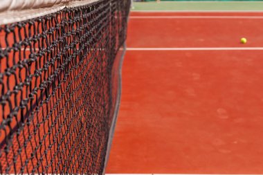 Tenis Tenis Kortu arka plan üzerinde net