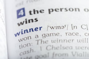 Kelimenin sözlük, görünümü kapatın